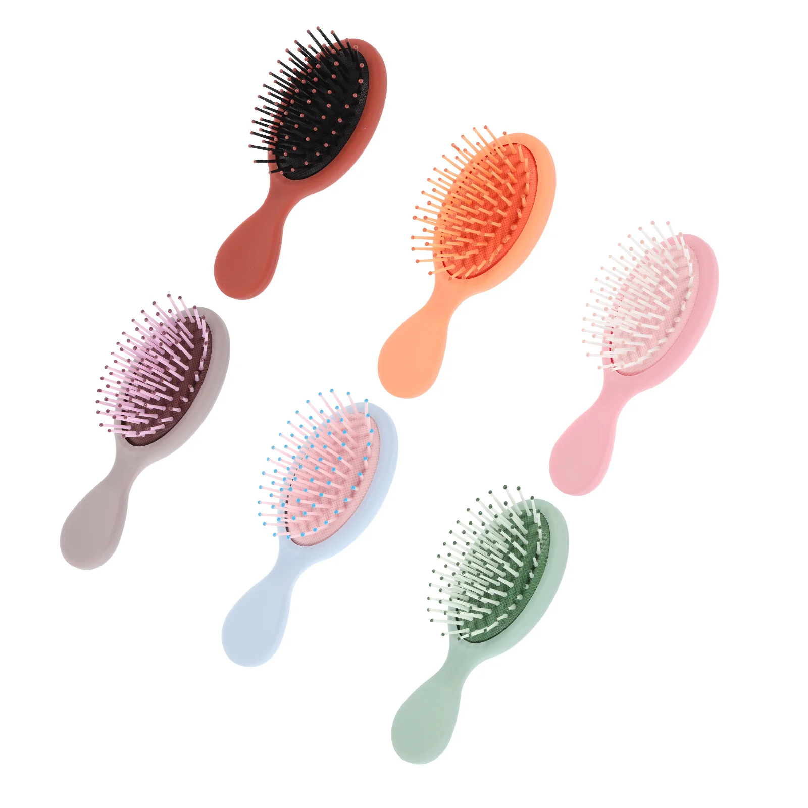 6Pcs Comb Mini Wet Hair Brush Travel Detangling for Curly Thick Hair Smooth Scalp Detangling Brush