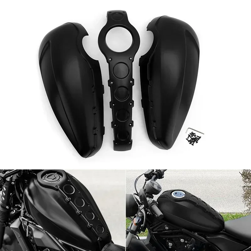 Motorcycle Full Fuel Gas Tank Cover For Honda REBEL CM 300 CMX300 2017-2023 2022 2021 2020 2019 2018