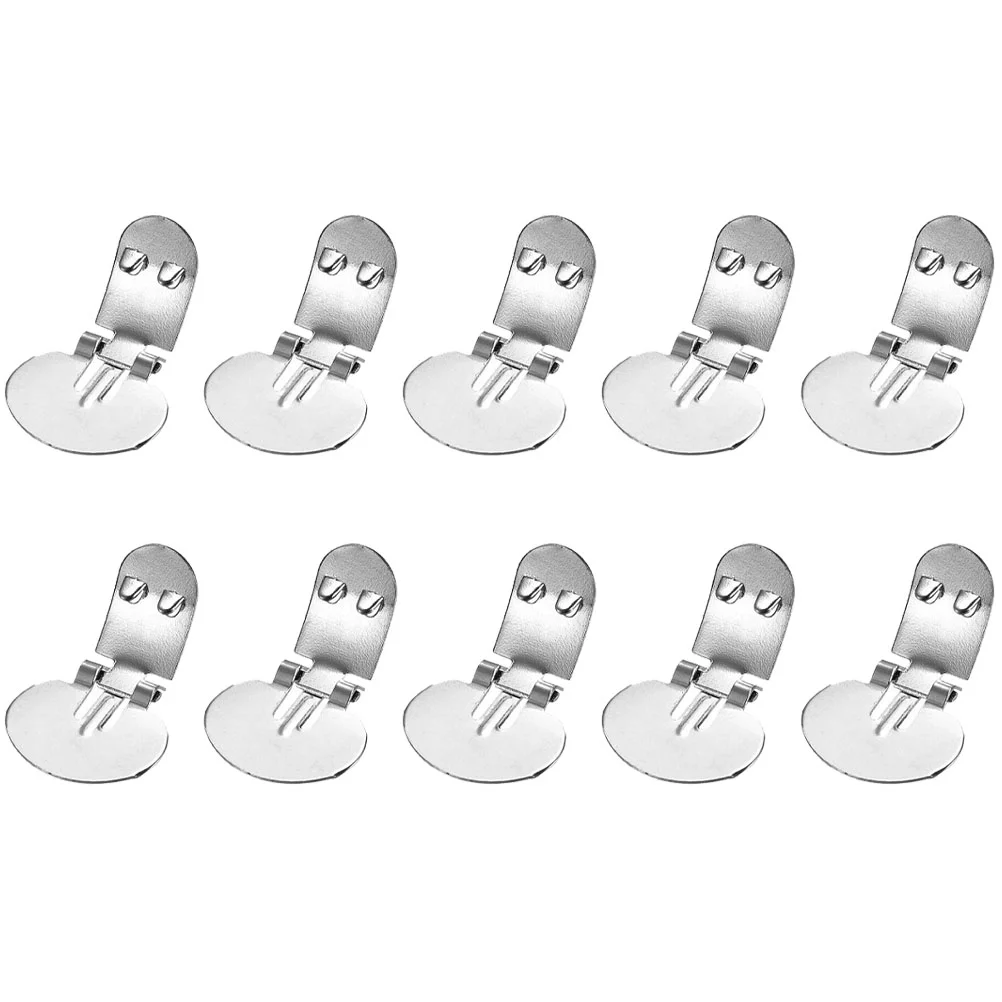 10 Pcs Shoe Flower Buckle Decorative Buckles Clips For High Heels Pumps Big Shoes Decorations Silver DIY Flat Women's