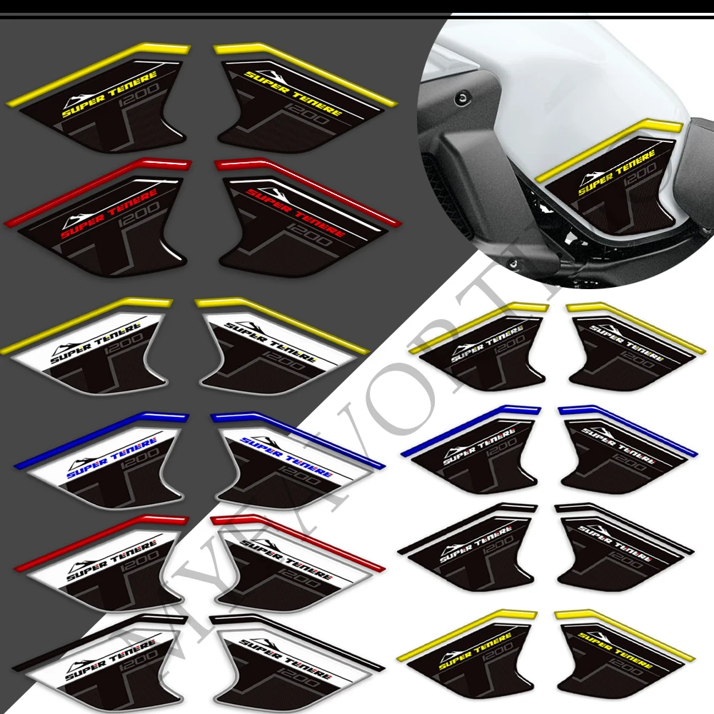 For Yamaha Super Tenere XT1200X XT1200ZE XT 1200 Z ZE ES XTZ XTZ1200E Stickers Decals Tank Pad Protector Gas Fuel Oil Kit Knee