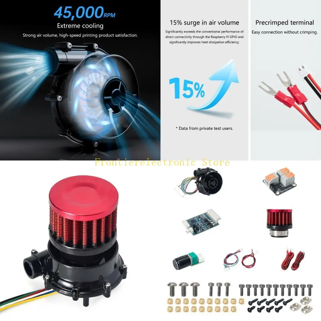 

G8DB 24V WS7040 Fan Brushless Blowe for VzBoT and HevORT Printers Efficient Cooling and for Air Systems