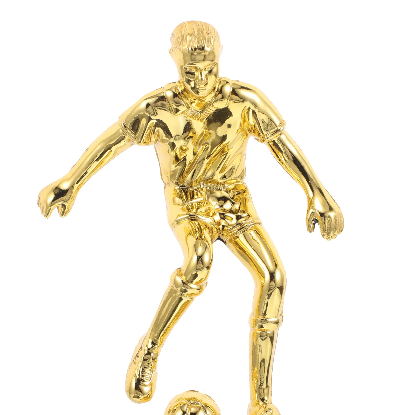 Gold Finish Plastic Soccer Trophy for School Tournaments Company Awards Party Game Props Educational Recognition Athletic Dance
