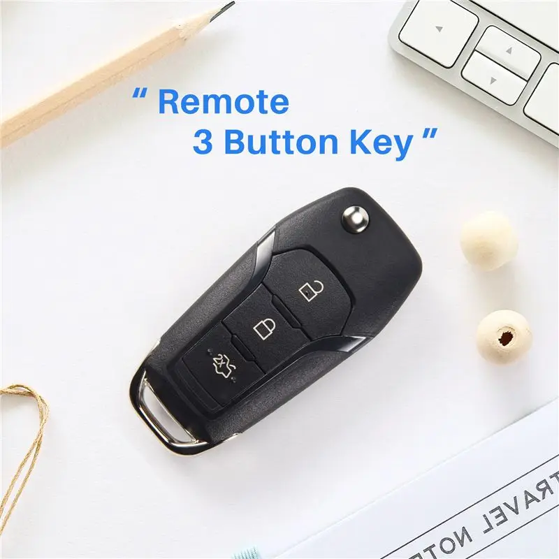 A95E-Car Smart Remote Key 3 Button 433Mhz 49Chip Fit For Ford KA+ Modeo Glaxy S-Max 2014 2015 2016 DS7T-15K601-B 2