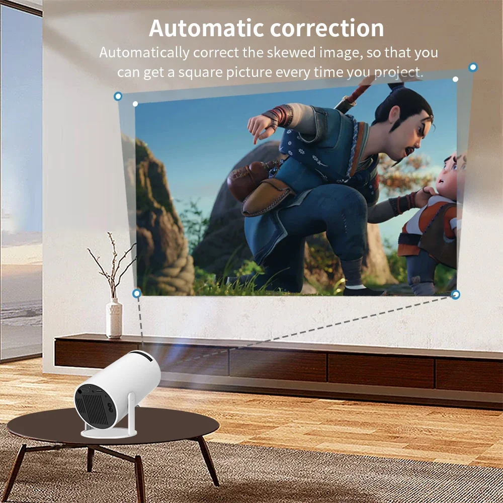 HY300 Pro outdoor wireless portable projector android 11 4k smart cheap mini projector hy300 Pro hd led projector