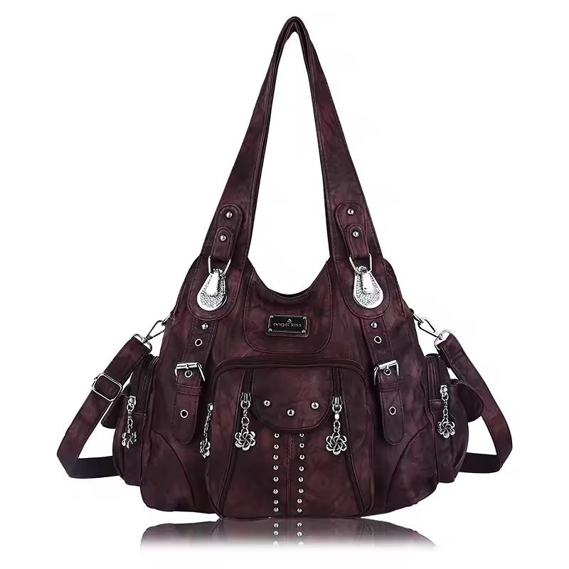 Angel kiss Bag Women Fashion Handbags Women Shoulder Bags PU Leather Handbag Female Satchel Shoulder Purse Bag bolsa feminina - Image 25