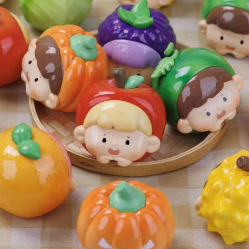 Sneaky Fruits and Vegetables Toot Series Mystery Box Anime Original Action Figure Collection Model Desktop Ornaments Doll Toys