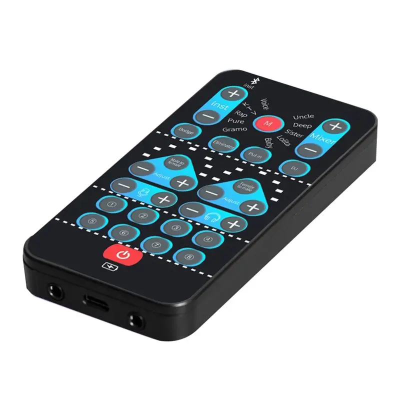 AT82-Mini Voice Changer Card 16 Different Effects Voice Changing Support Multi Language For Phone Live Streaming