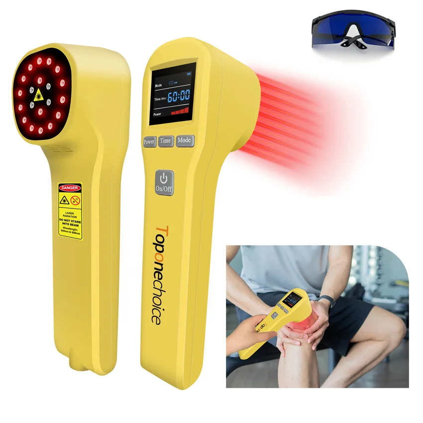 

808nm+650nm 20 Diodes Cold Laser Therapy Device Low Level Laser Red Light Therapy Pain Relief Wound Healing Physiotherapy