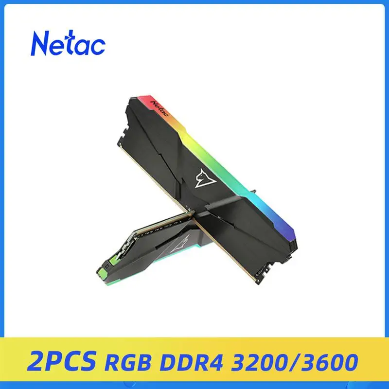 Go! Netac DDR4 RGB Ram Memory 8GB x2 Dual Channel 3200MHz XMP 2.0 Heat sink DIMM DDR4 Memoria for Intel AMD Desktop