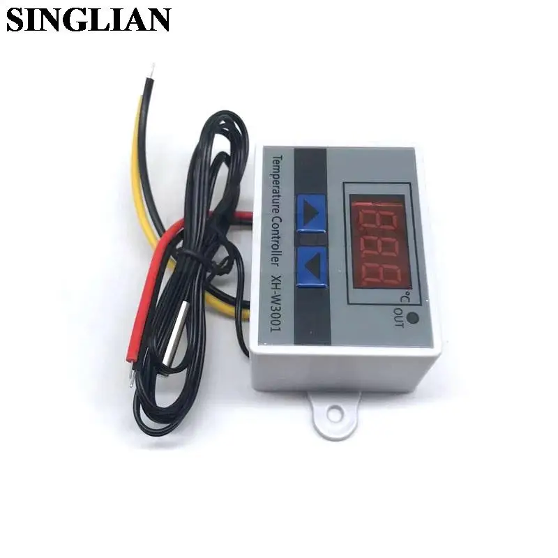 XH-W3001 Microcomputer LED Digital Temperature Controller+Probe 10A Thermostat Regulator Control Switch 12V/24V AC11-220V W3001