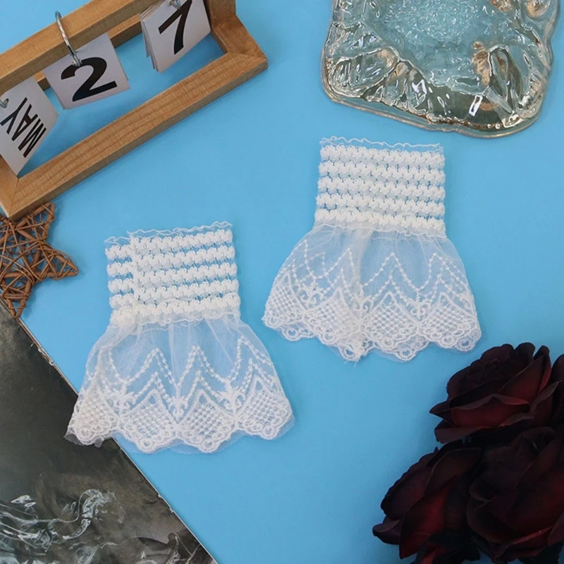 E15F Gelang Renda Halus Lengan Sensitif Ramah Kulit untuk Perjalanan