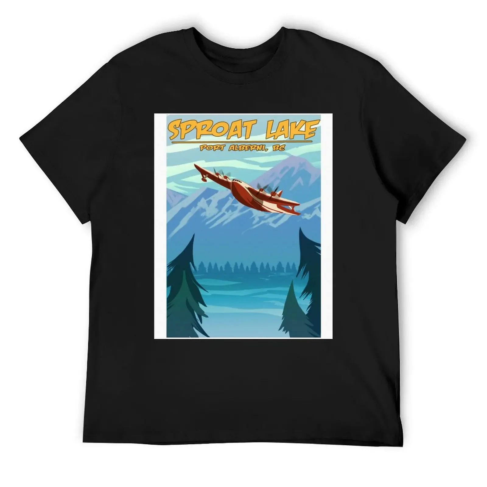 Spoat Lake Mars Water Bomber T-Shirt graphic shirts blanks oversizeds sports fans plain t shirts men