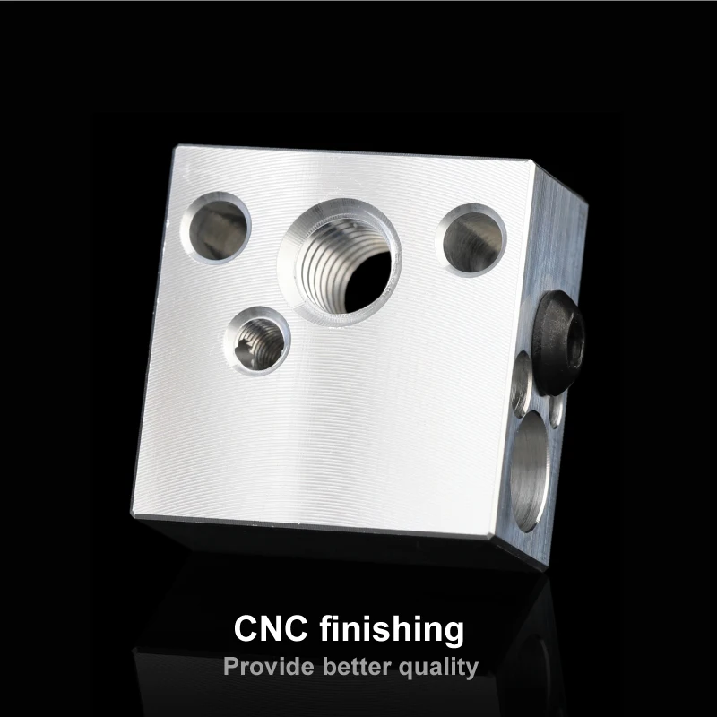 Mellow High Quality Cr10 Heated Block For Micro Swiss Cr10 Hotend Creality Ender 3 Mk7/Mk8/Mk9 Block J-head Hotend Head Extruder