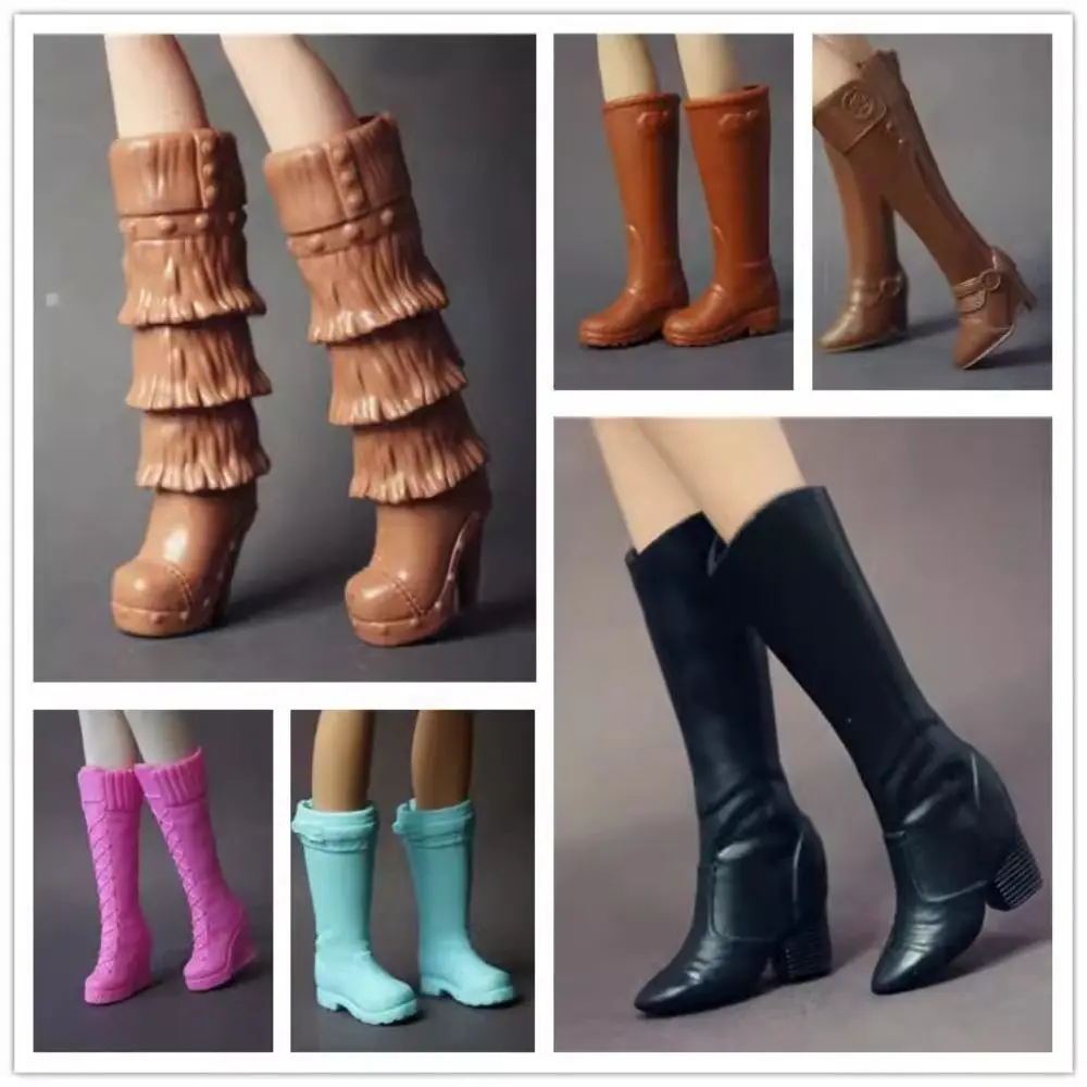 Quality 1/6 Doll Shoes 30cm Original High Heels Shoes 10 Styles Female Doll Boots Doll Accessories