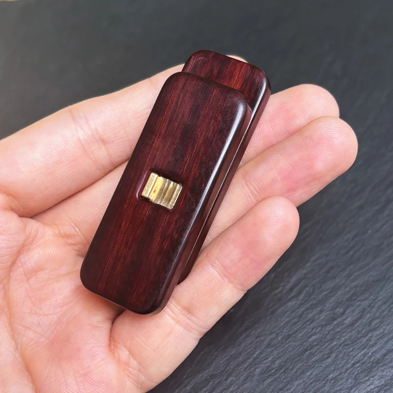 ARCE EDC Holz Ruyi Blut Sandelholz Track Wechselmaschine Dingding Fingertip Push Card Dekompressionsspielzeug