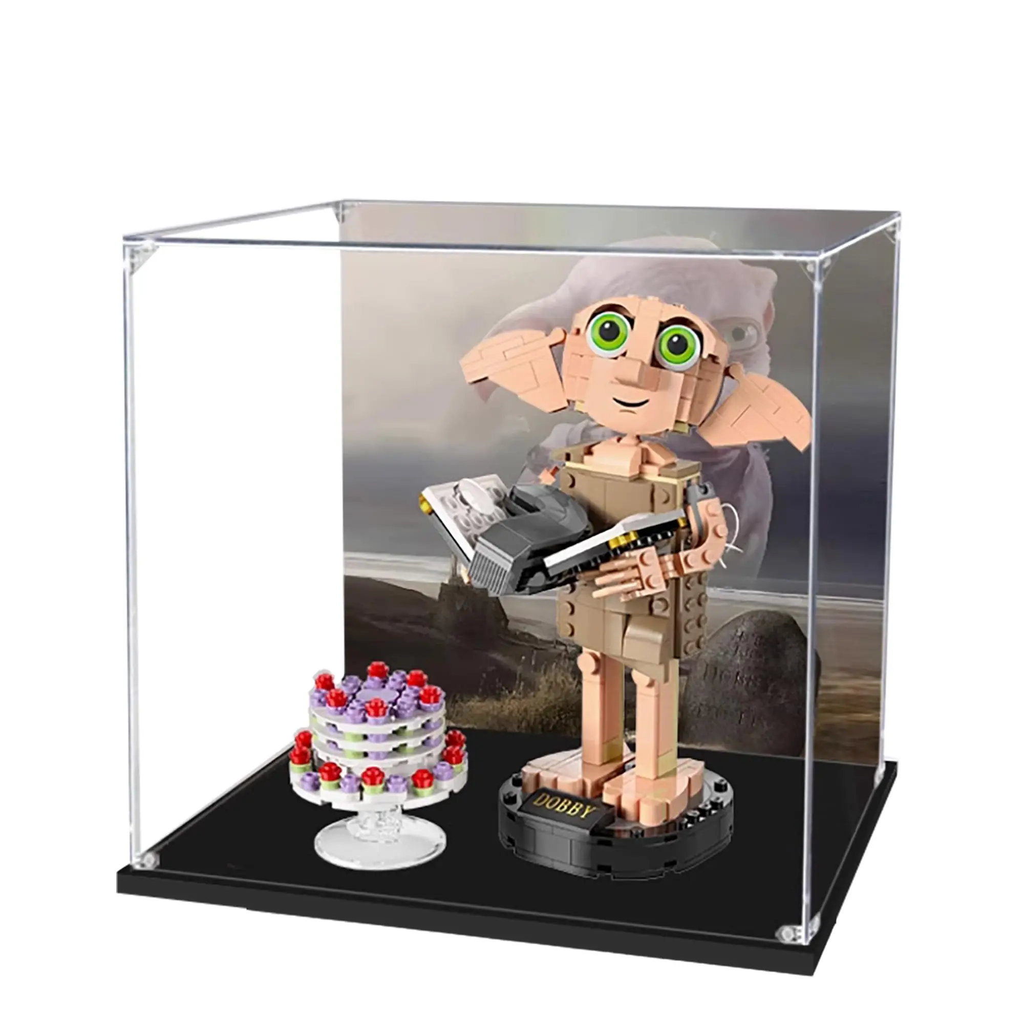 

Акриловая витрина для модели Lego 76421 Dobby The Elf, пылезащитная витрина 3 мм, витрина (модель в комплект не входит)