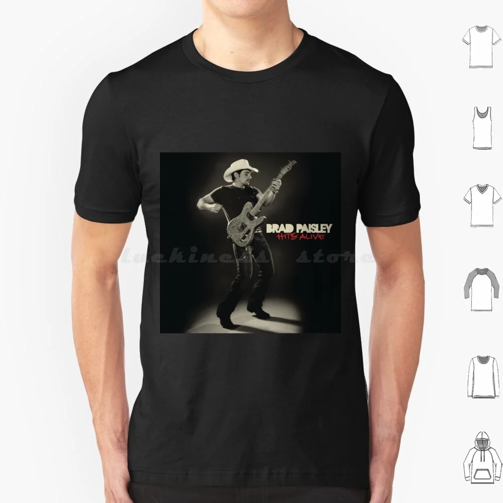 Brad Paisley Hits Alive T-shirt 6XL en coton, t-shirt cool, logo Brad Paisley, tournée Brad Paisley