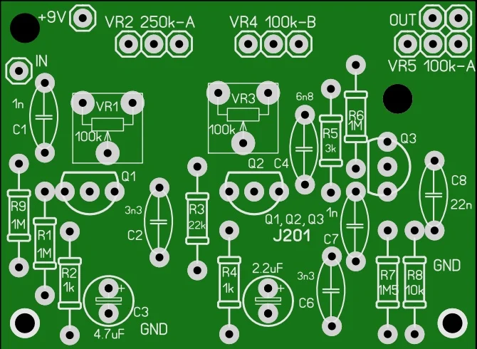 Diy Handmade Guitar Effects Odie Overdriver Overdriver Single Block Effects Board PCB Blank