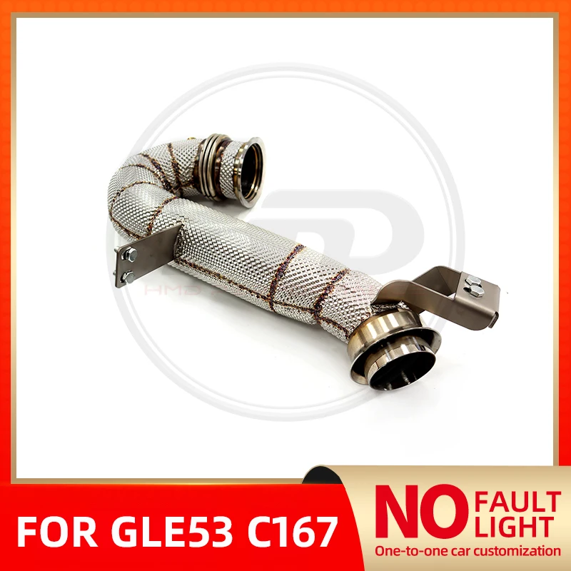 

HMD Exhaust System High Flow Performance Downpipe for Mercedes Benz GLE53 C167 3.0T with Heat shield