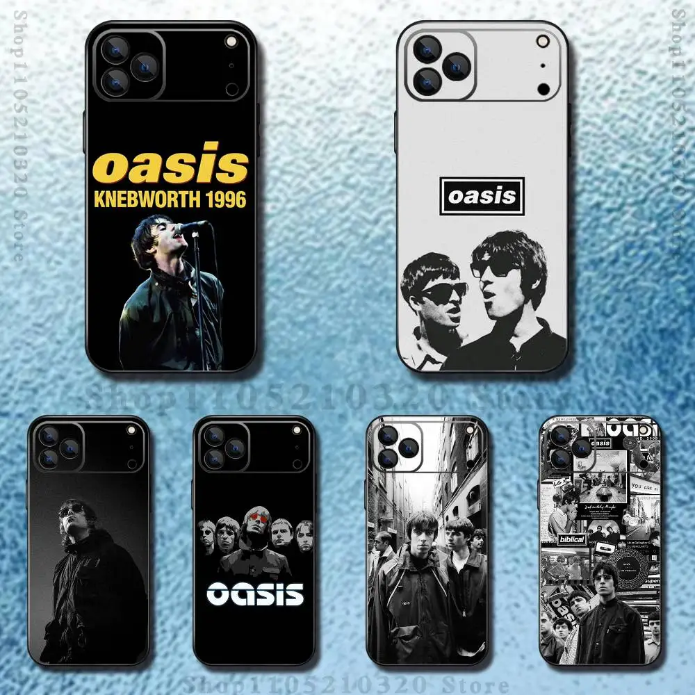 

Rock Band O-Oasis Phone Case For iPhone 17,16,15,14,13,12,11,Pro,Max,Plus,E,Air,Mini Protective Black Cover