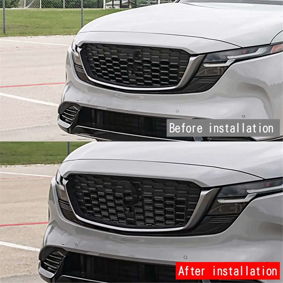 #78B (Black)Front Bumper Upper Grille Grill Cover Trim for Mazda,Automotive Parts & Accessories