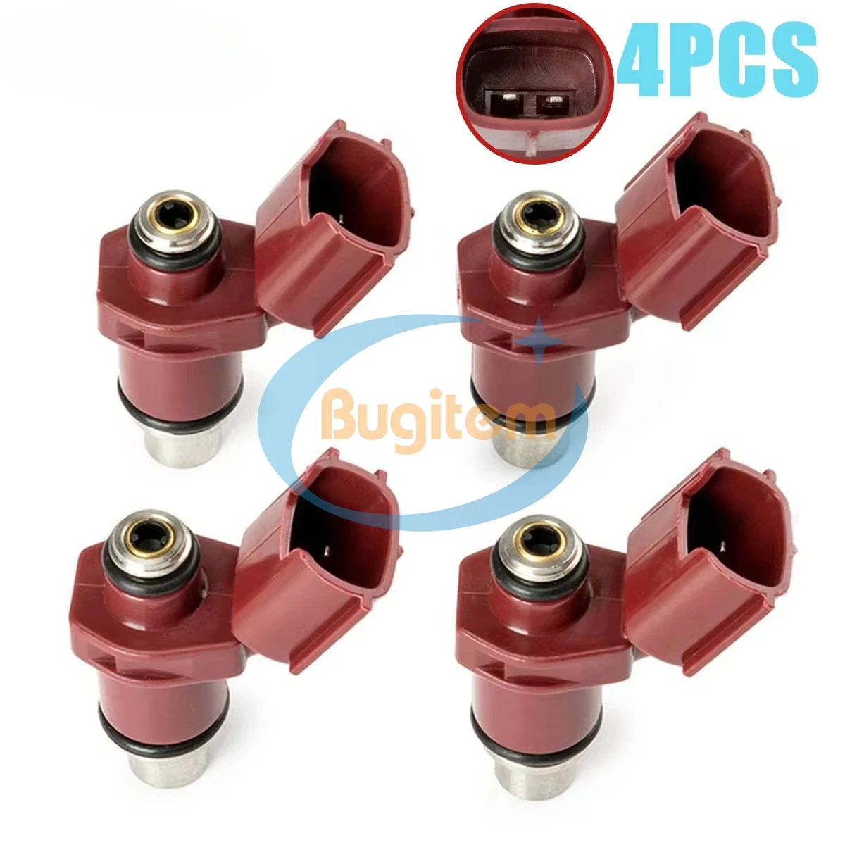 

4PCS Fuel Injector 6D8-13761-00-00 For Yamaha OutBoard 80 BEL 75-90HP 4-Stroke Replacement 6D8-13761-00 6D8137610000