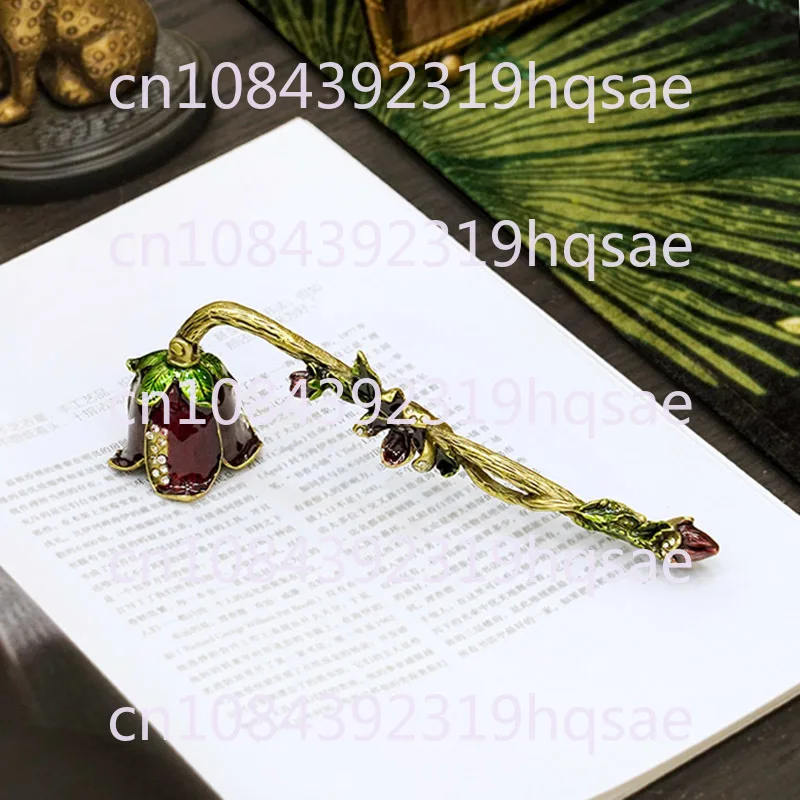 Handmade Enamel Hand-held Classical Aromatherapy Candle Extinguishing Bell Inlaid with Diamond Extinguishing Cover Ornament