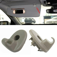 2Pcs Car Brackets For JEEP LIBERTY KK KJ CHEROKEE KK KJ For DODGE NITRO KA Interior Sun Visor Clips Holders Hook Hanger