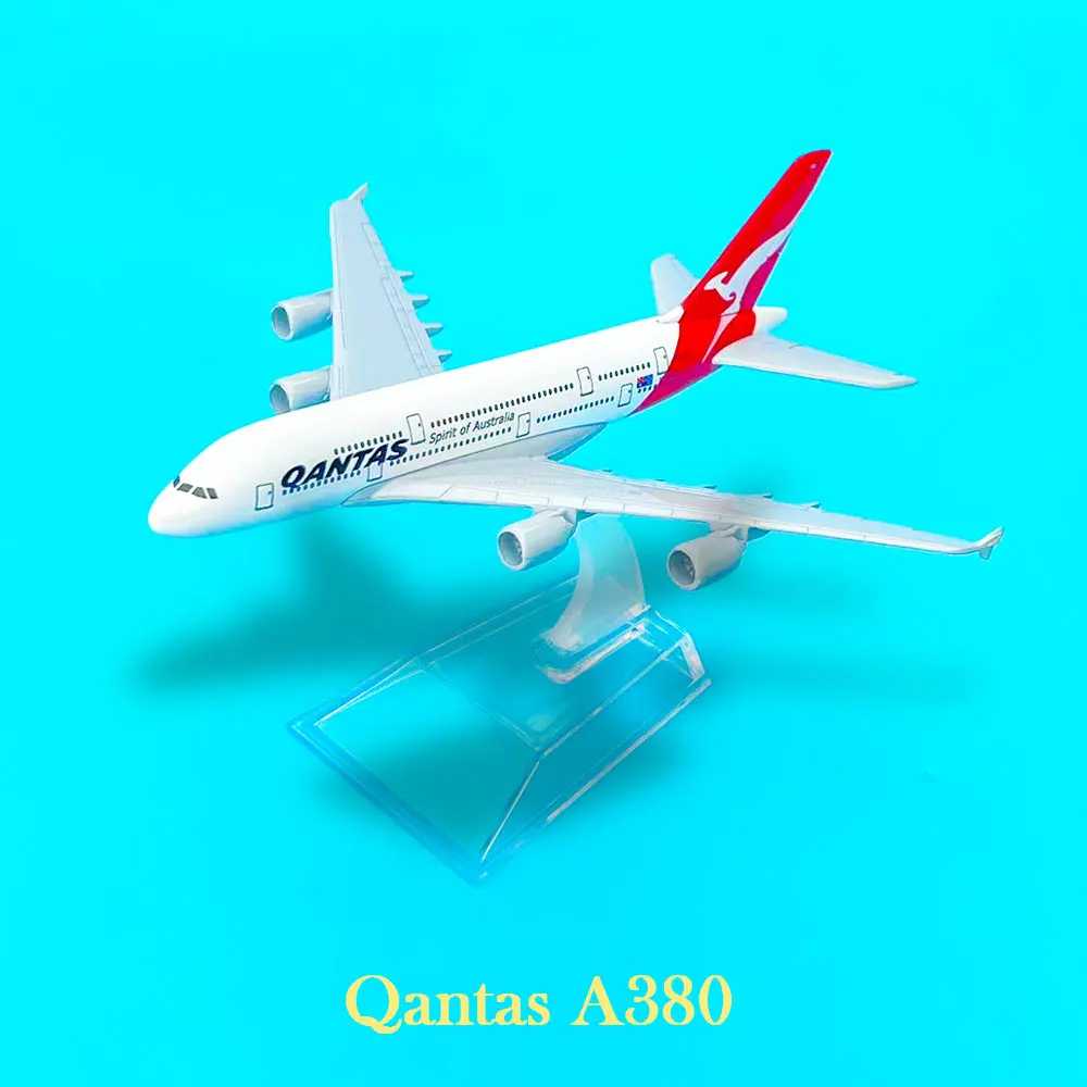 

Scale 1:400 QANTAS A380 Airlines Boeing Aircraft Model - Ideal Addition to any Diecast Aircraft Collection