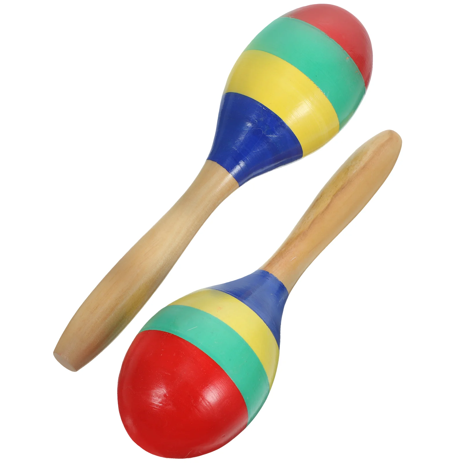 

2 Pcs Maracas Children Accessory Performing Sand Hammer Baby Percussion Playthings Wooden Hammers Toys Medium Kids Educational