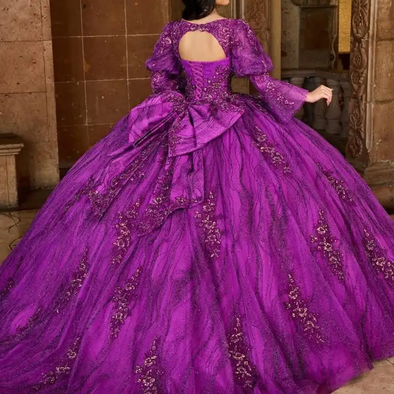 Рисунок 2 - Блестящее фиолетовое платье Quinceanera