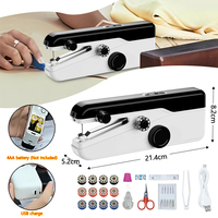 New Handheld Sewing Machine Multifunctional Household Electric Sewing Machine 2 Speed Adjustment Manual Tailoring Tool
