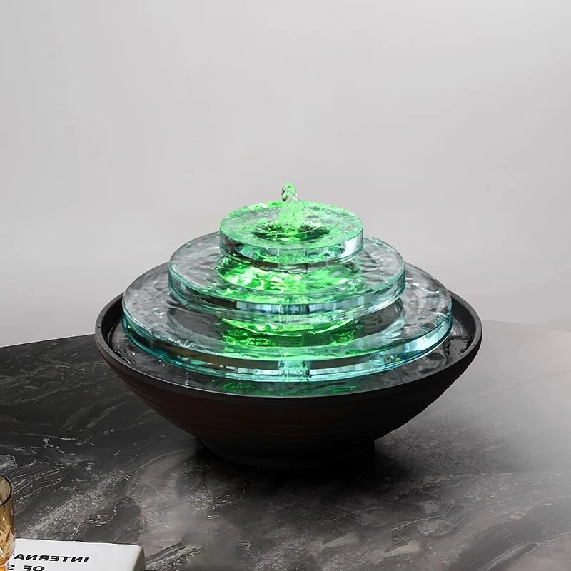 Desktop running water ornament circulating water modern simple small fountain water feature