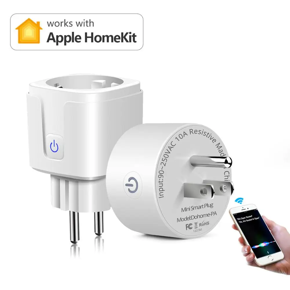 Apple Homekit Switch Siri Voice To Control Home Device Lamp Smart Wifi Socket Plug Intelligent Wireless Outlet 90-265V EU