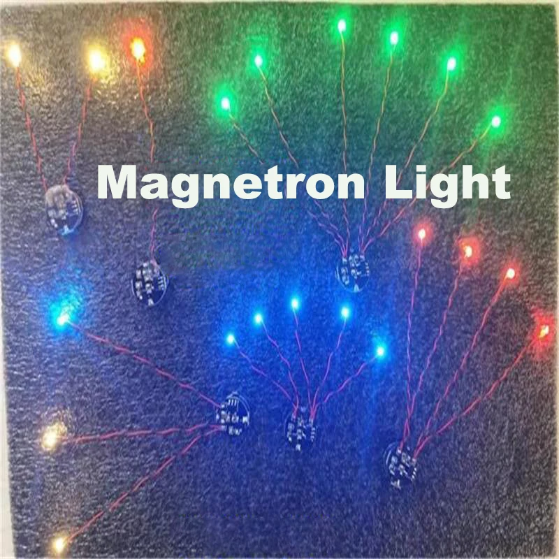 Wired 5cm Led Lamp Magnetron Light Model 1hanging 2 Type for Diy Car Toys Lighting Making Diorama Materials Kits Without Battery