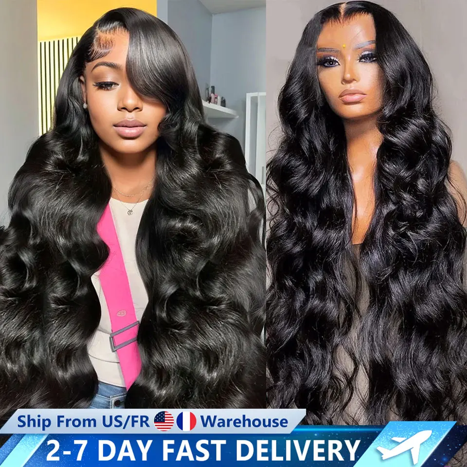 Body Wave 13x6 HD Lace Front Wigs Body Wave 13x4 Transparent Lace Human Hair Wigs Glueless 6x4 For Black Women High Density