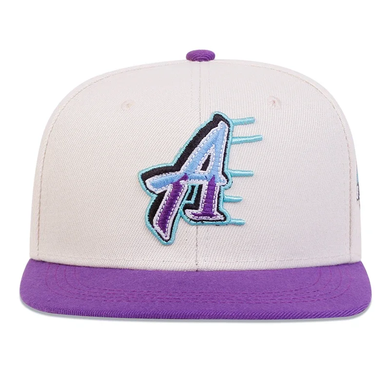 Cappelli hip-hop unisex con ricamo a lettera A Cappelli da baseball snapback casual regolabili primavera autunno Cappello per protezione solare da esterno