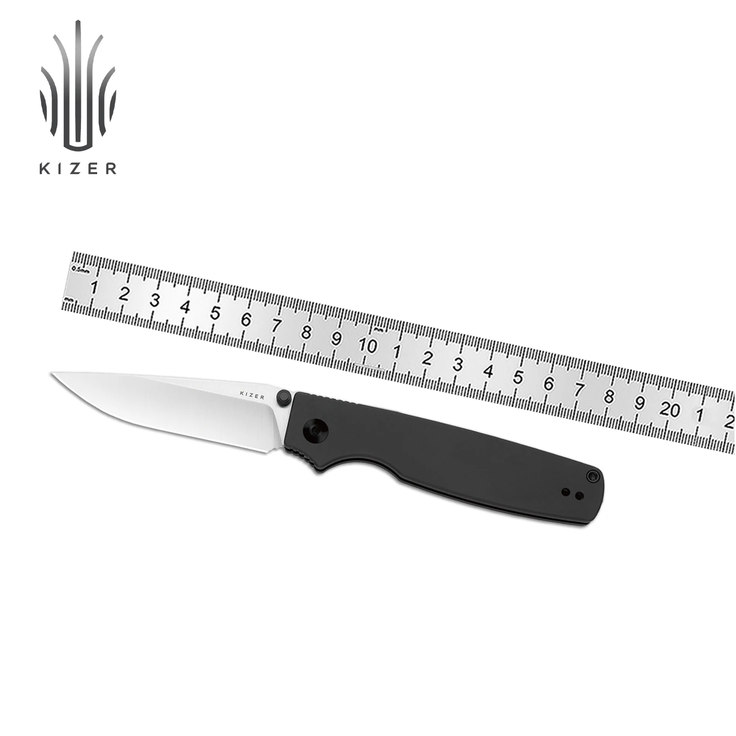 

Kizer Pocket Knife Original 2 V3605.2MA1/V3605.2TA1/V3605.2SA1 Aluminum/Micarta Handle with 14C28N Blade Outdoor Camping Knives