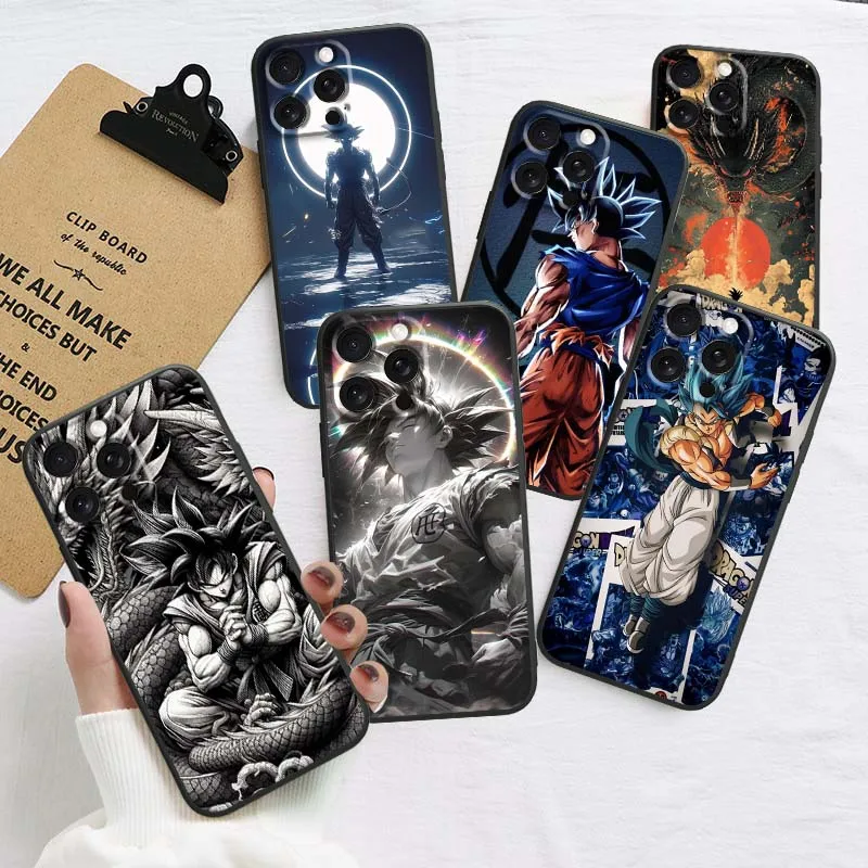 

Anime Dragon Ball Cool Hot For Apple iPhone 17 16 16E 15 14 13 12 11 Air Pro Max Plus Black Soft Silicone Cover Phone Case