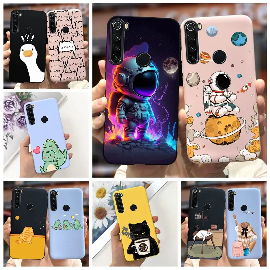 For Xiaomi Redmi Note 8 Case Redmi Note 8T Cute Astronaurts Cartoon Cover Soft TPU Phone Case For Redmi Note 8 Pro Note8 T Shell