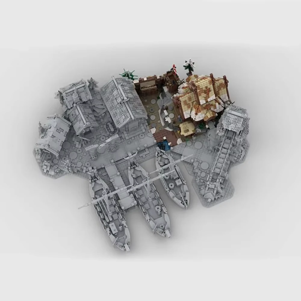 Nieuwe MOC Middeleeuwse Straatbeeld Viking Uitbreiding Hut Onze Vader Huis DIY Creatieve Retro Kinderspeelgoed Verjaardagscadeau Bouwstenen