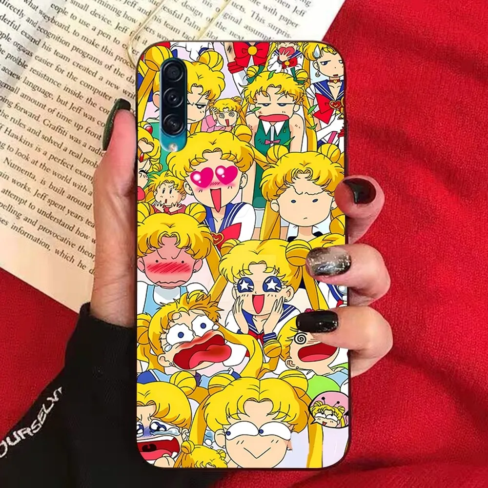 S-Sailor Anime M-Moon Phone Case For Samsung A 10 11 12 13 20 21 22 30 31 32 40 51 52 53 70 71 72 73 91 13 shell