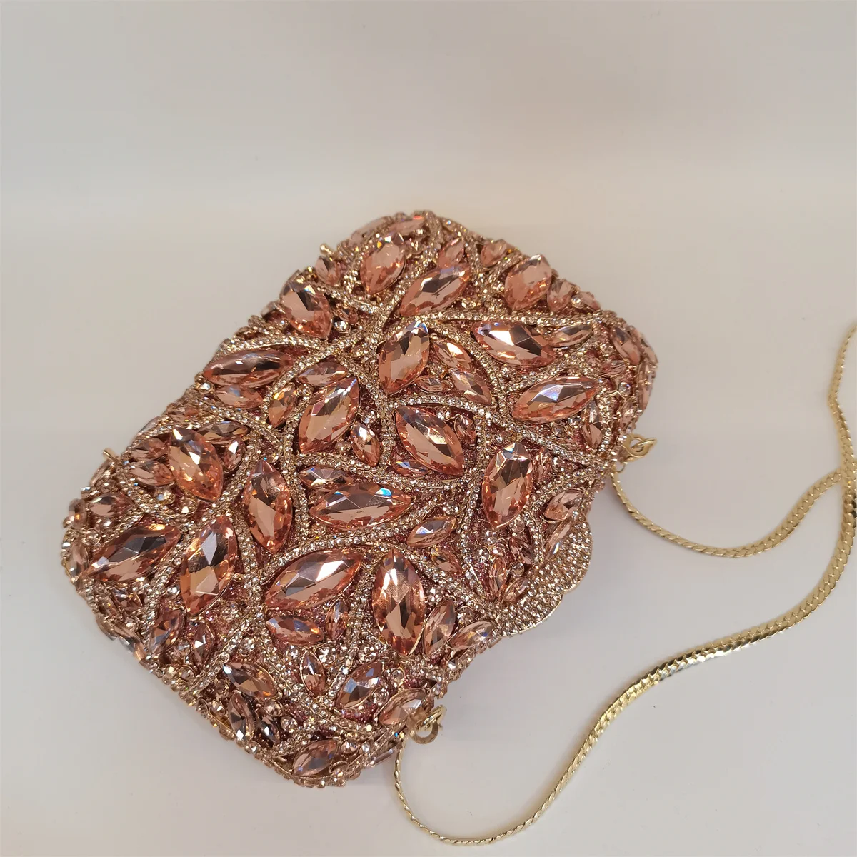 

Best Quality Women's Diamond Evening Clutch Bags Handmade Luxury Designer Women Crystal Bag Rhinestone Party Purse F605-1