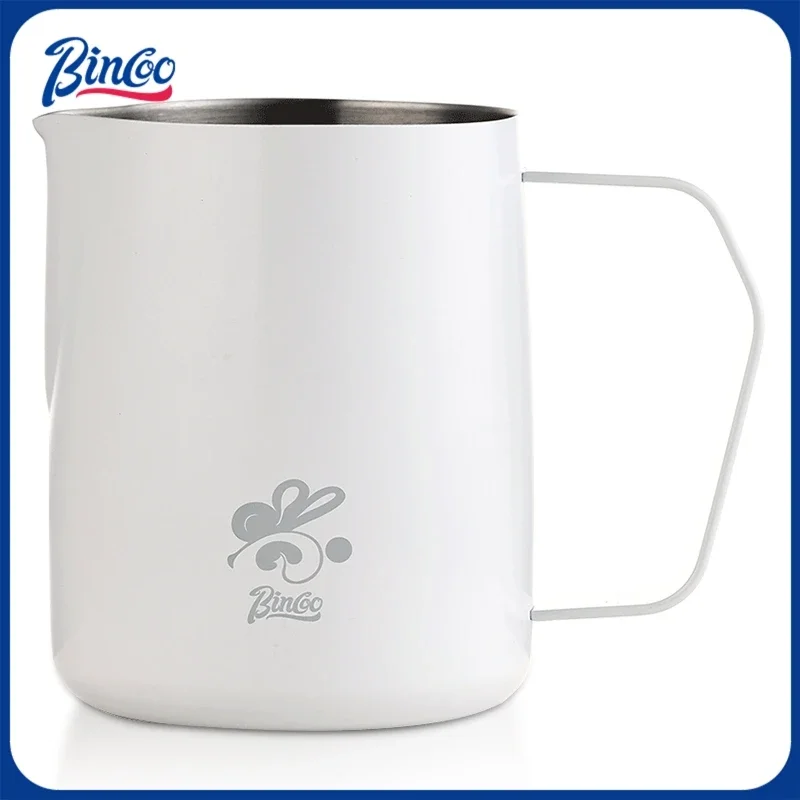 bincoo-professional-espresso-milk-frothing-jug-sharp-spout-cup-with-volume-scale-essential-latte-art-tool-for-home-and-cafe-use