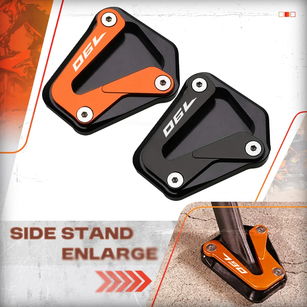 For KTM 790 Duke 2017 2018 2019 2020 2021-2022-2023 Kickstand Side Stand Enlarge Extension Foot Pad Support 890 Duke L 2020-2024