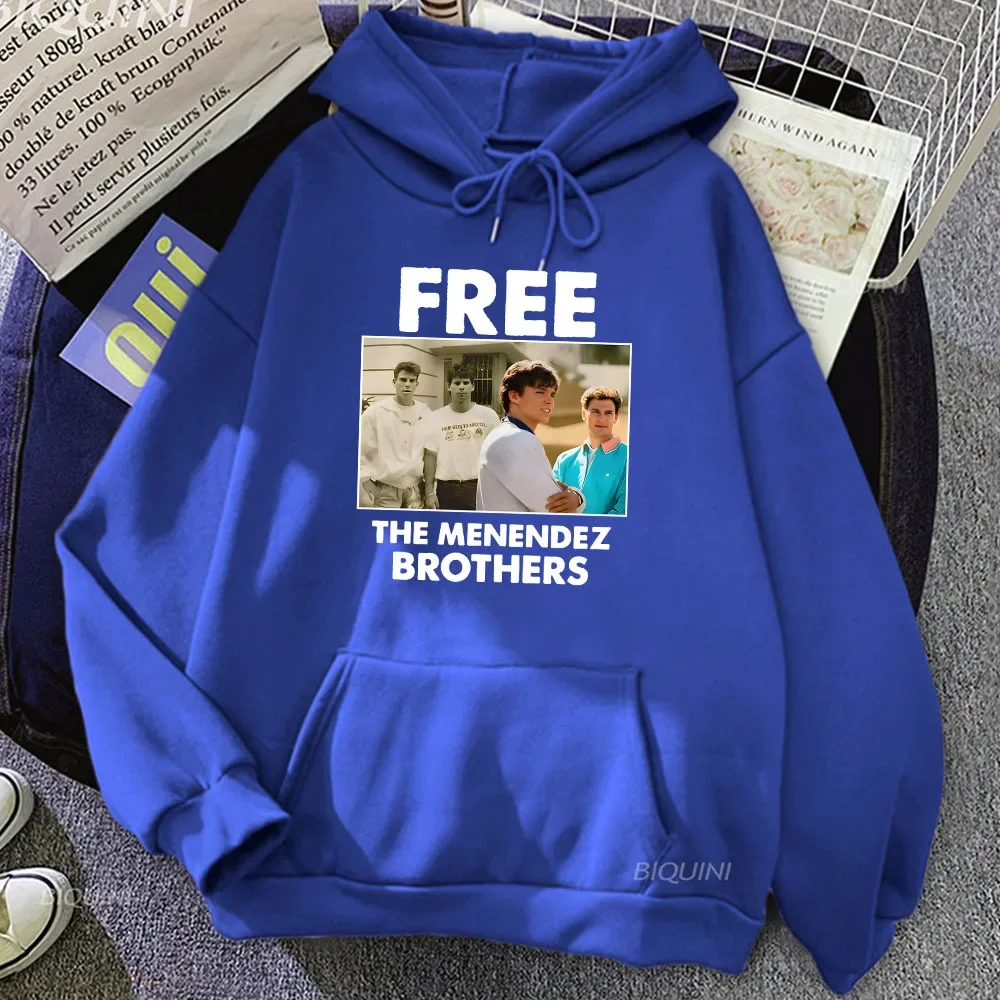 Graphic Nicholas Chavez Hoodies Free The Menendez Brothers Movie Sweatshirt Winter Men Women Comfortable Pullovers Casual Hoodie