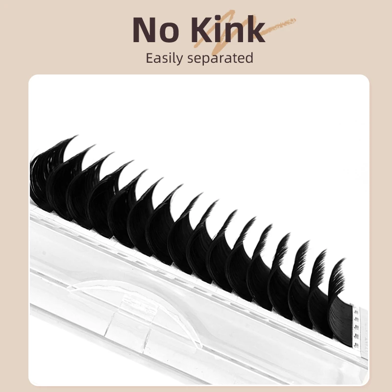 Faux Mink  8-25mm Natural Soft Lashes Bulk Wholesale Individual Lash 0.03MM Premium Mega Volume Eyelash Extensions Makeup