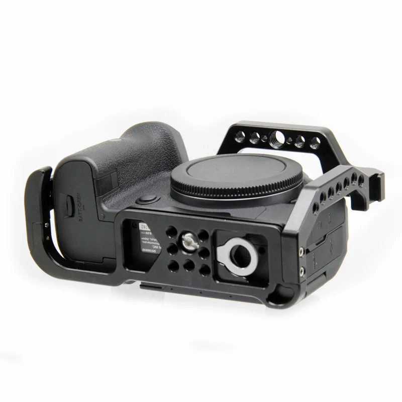 منصة قفص من الألومنيوم لكانون ، EOS R5 ، R6 ، Mark II ، Nato Rail ، لوحة Arca السويسرية