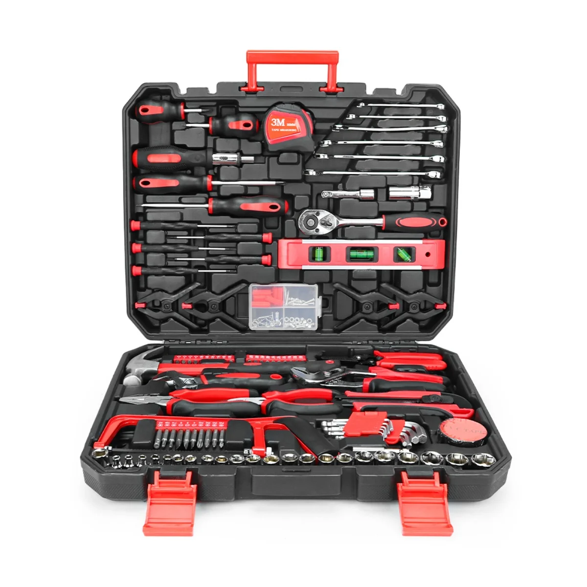 168pc Household Tool Set Carbon Steel Heated Portable Hardware Toolkit Home Mainteniance Mechanical Tool Box Tool Sets