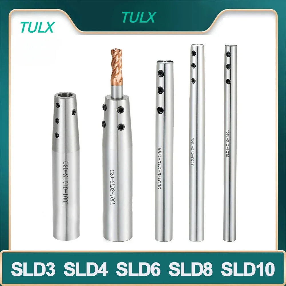 TULX Side Mount Extension Rod C8 C10 C12 C16 C20 SLD SLD3 SLD4 SLD6 SLD8 SLD10 Side Fixed SLD Small Diameter Cutter  Extension